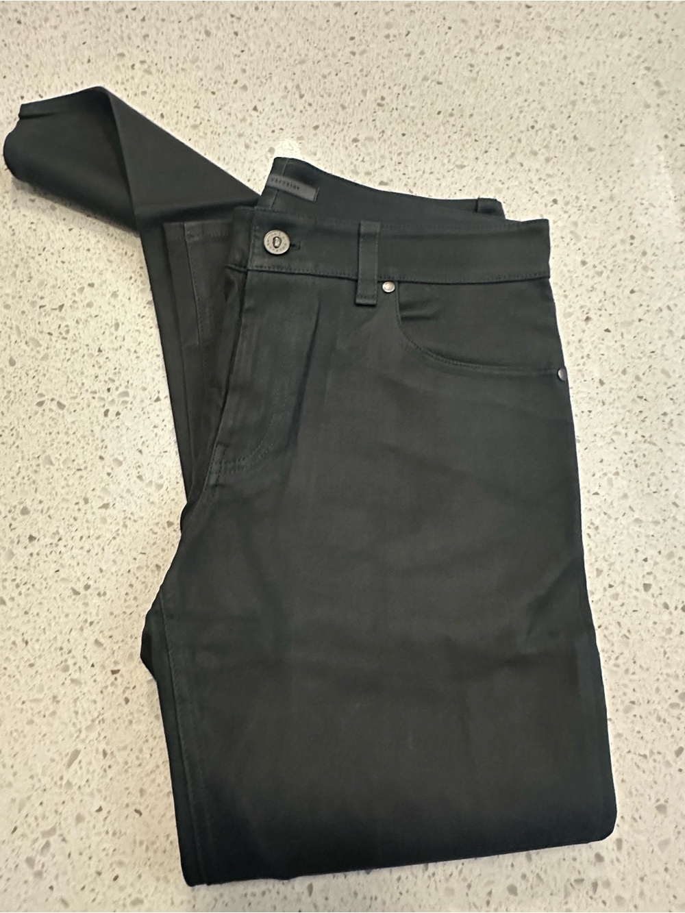 John Varvatos Black Slim Straight Pants